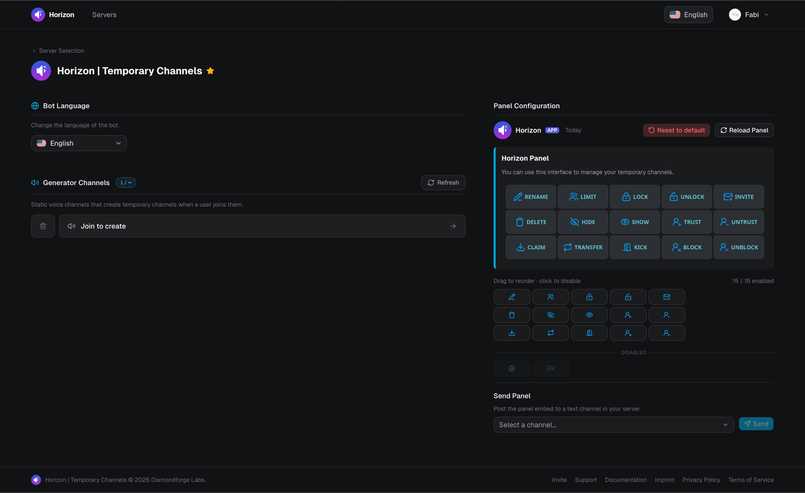 The Horizon Dashboard